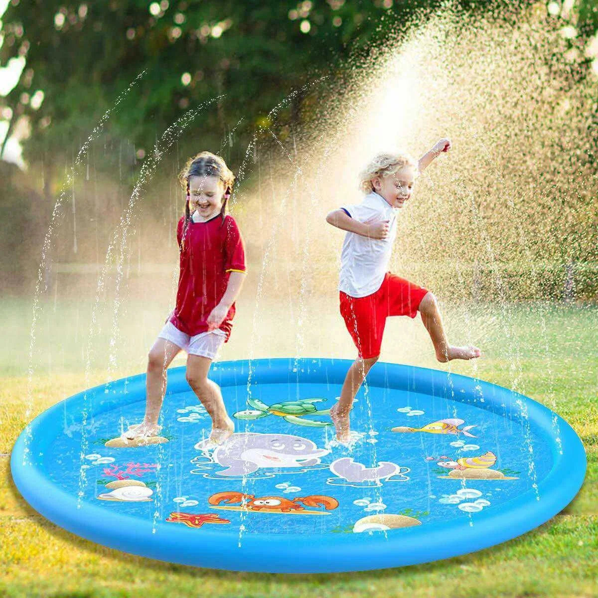 Inflatable Beach Water Sprinkler Pad