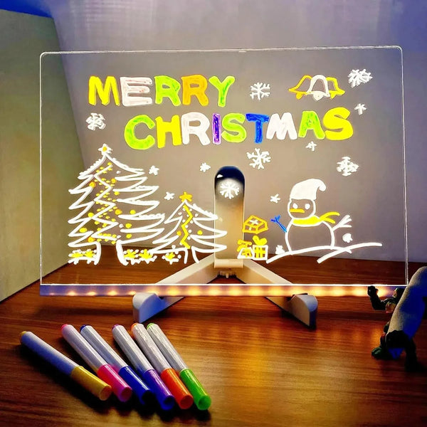 LED Acrylic Message Board with Pens