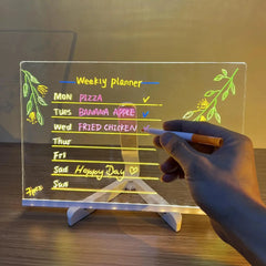 LED Acrylic Message Board with Pens